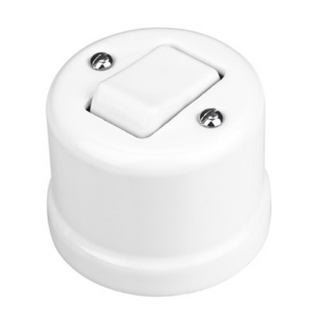 retro krzyżowy natynk biały