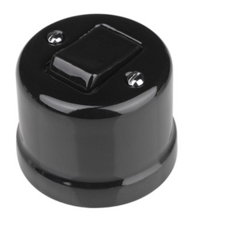 retro krzyżowy natynk czarny